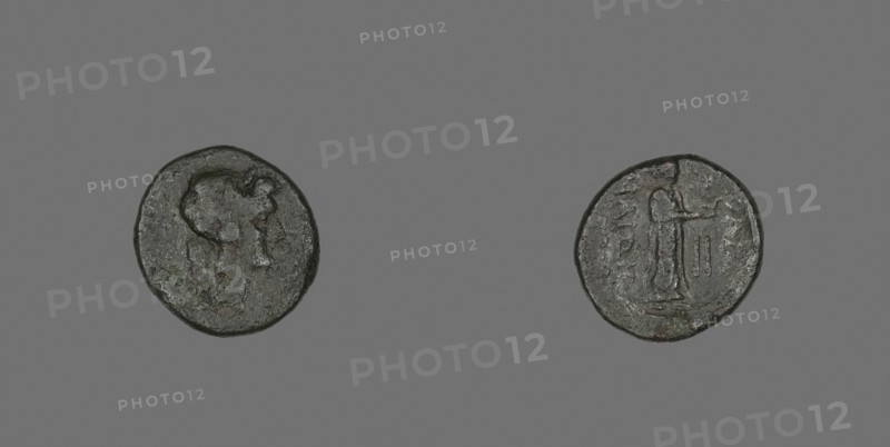 Hexas (Coin) Depicting the God Apollo, late 3rd/2nd century BC, Greek, Greece, Bronze, Diam. 1.7 cm, 2.96 g