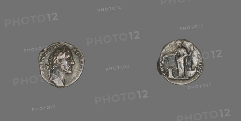 Denarius (Coin) Portraying Emperor Antoninus Pius, AD 157/158, Roman, minted in Rome, Roman Empire, Silver, Diam. 1.6 cm, 2.84 g