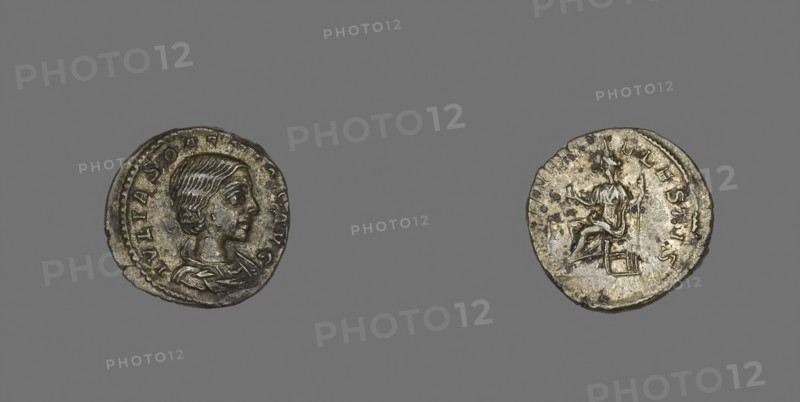 Denarius (Coin) Portraying Julia Soaemias, AD 218/219, Roman, minted in Antioch, Roman Empire, Silver, Diam. 1.9 cm, 2.97 g