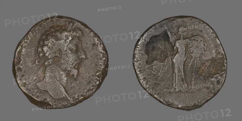 Coin Portraying Emperor Marcus Aurelius, AD 161/180 (AD 166?), Roman, Roman Empire, Bronze, Diam. 3.2 cm, 18.61 g
