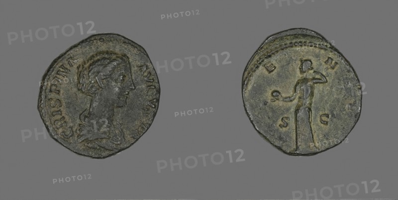 Coin Portraying Empress Crispina, AD 177/183, Roman, Roman Empire, Bronze, Diam. 2.6 cm, 11.35 g