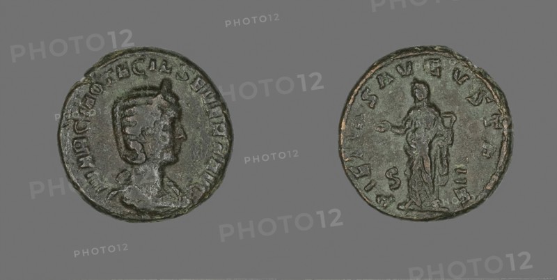 Coin Portraying Empress Otacilla Severa, AD 244/248, Roman, Roman Empire, Bronze, Diam. 2.6 cm, 12.46 g