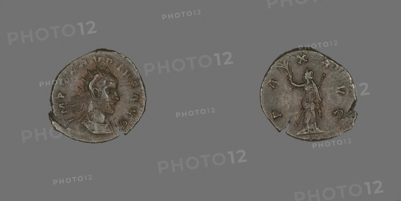 Coin Portraying Emperor Claudius Gothicus, AD 268/270, Roman, Roman Empire, Bronze, DIam. 2.1 cm, 2.67 g
