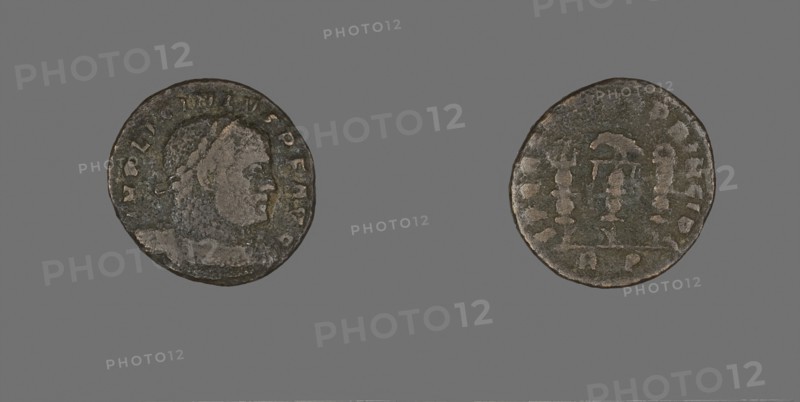 Coin Portraying Emperor Licinius, AD 307/324, Roman, Roman Empire, Bronze, Diam. 2.2 cm, 3.23 g
