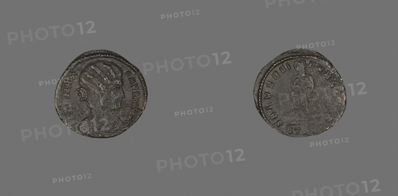 Coin Showing Portraying Empress Fausta, AD 307/326, Roman, Roman Empire, Bronze, DIam. 1.9 cm, 2.10 g