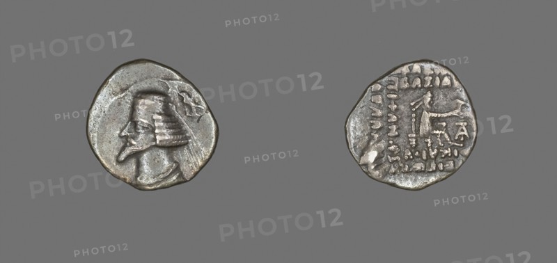 Drachm (Coin) Portraying King Phraate IV, 38/32 BC, Persian, Parthia, Khorasan, Silver, Diam. 1.9 cm, 3.72 g