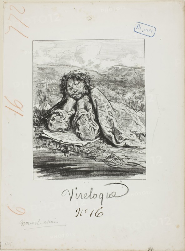Les Propos de Thomas Vireloque: Young Europe (60 years old!, and worn out), 1853, Paul Gavarni, French, 1804-1866, France, Lithograph in black on cream wove paper, 202 × 163 mm (image), 358 × 264 mm (sheet)