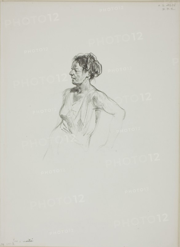 Untitled (Half Drunk), n.d., Paul Gavarni, French, 1804-1866, France, Lithograph in black on ivory wove paper, 142 × 110 mm (image), 326 × 239 mm (sheet)