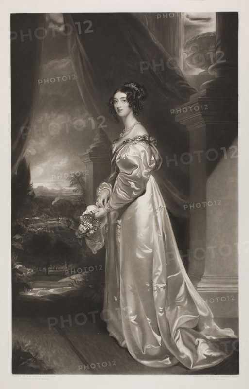 The Duchess of Richmond, 1842, George Raphael Ward (English, 1798-1879), after Sir Thomas Lawrence  (English, 1769-1830), published by Thomas McLean (English, active c.1790-1860), England, Mezzotint on paper