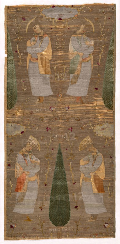 Panel, 1600/28, Iran (Persia), Iran, Silk, velvet weave, 153 x 72.4 cm (60 1/4 x 28 1/2 in.)