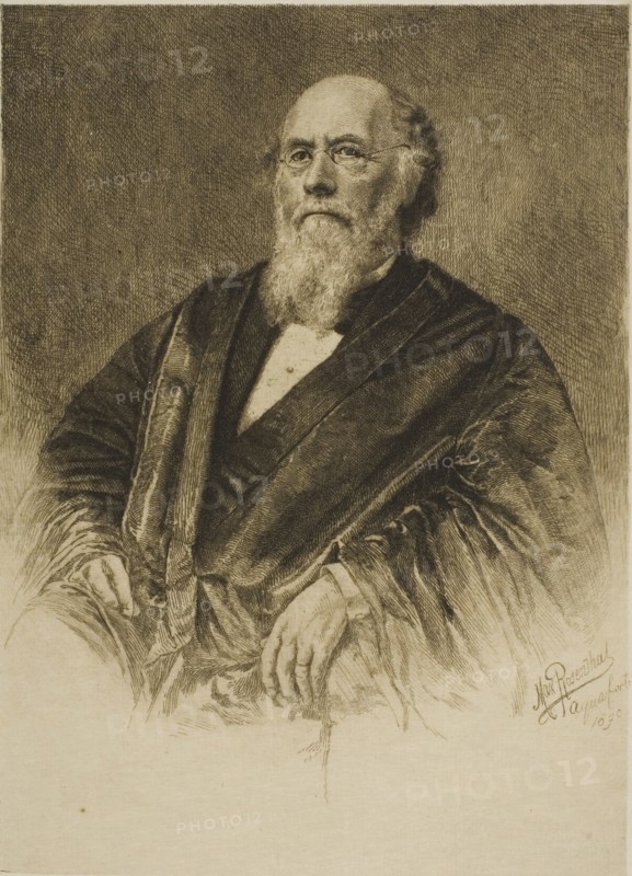 Portrait of Justice Stephen Field, 1890, Max Rosenthal, American, 1833-1918, United States, Etching in black on cream wove paper, 172 x 124 mm (image), 200 x 150 mm (plate), 320 x 249 mm (sheet)