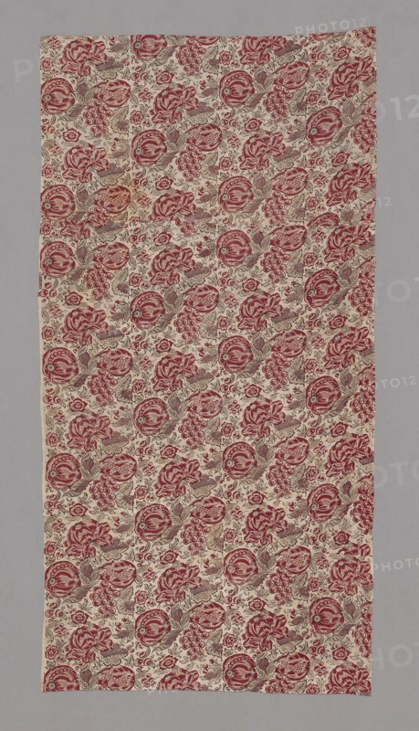 Cape Provencale (Dress or Furnishing Fabric), 1725/75, France, Cotton, plain weave, block printed, 192.7 × 95.3 cm (75 7/8 × 37 1/2 in.)