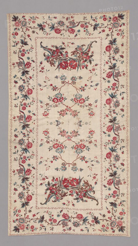 Cover, 18th century, India, India, Printed, pieced, 227.3 x 123.6 cm (89 1/2 x 48 5/8 in.)