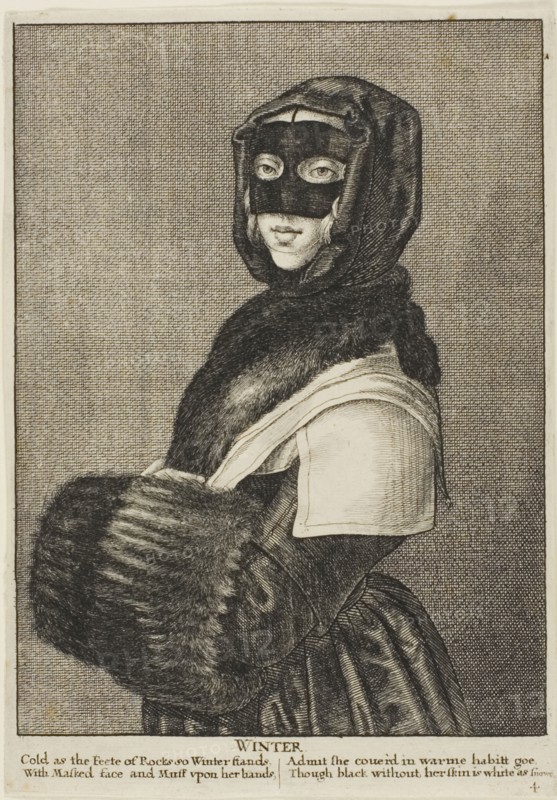 Winter, 1644, Wenceslaus Hollar, Czech, 1607-1677, Bohemia, Etching on ivory laid paper, 161 × 121 mm (image), 162 × 122 mm (sheet)