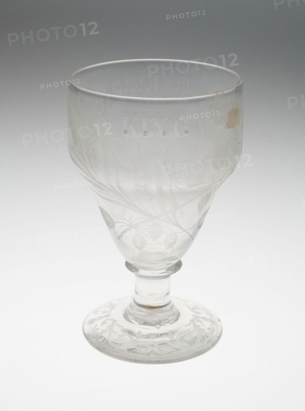 King’s Glass, c. 1750, England, Glass, 18.6 × 11.4 cm (7 5/16 × 4 1/2 in.)