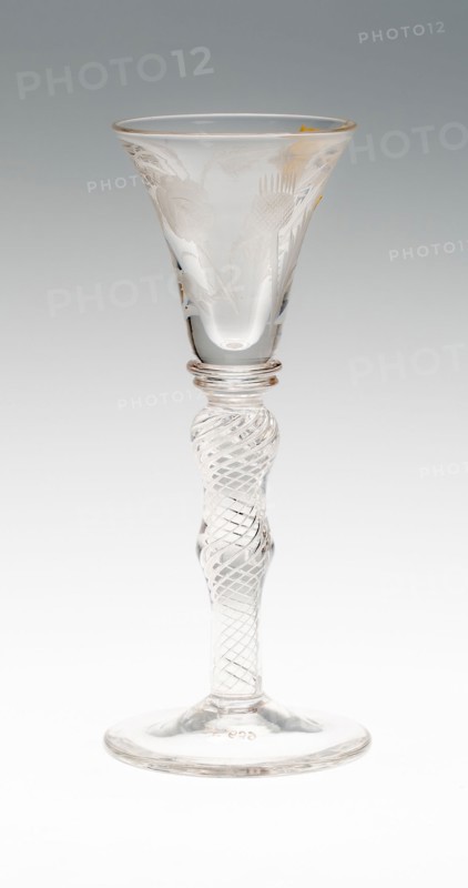 Wine Glass, c. 1750, England, Glass, H. 17.6 cm (6 15/16 in.)