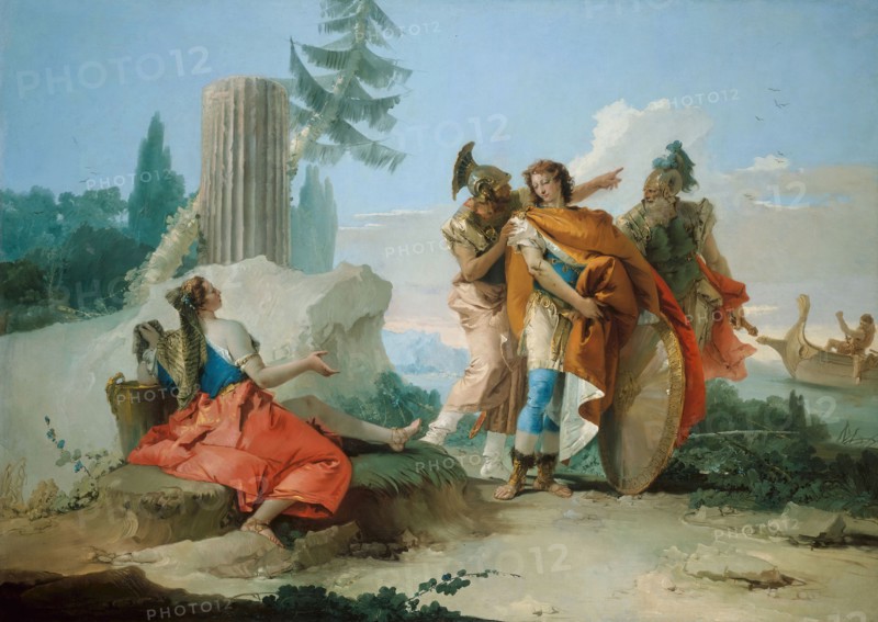 Armida Abandoned by Rinaldo, 1742/45, Giovanni Battista Tiepolo, Italian, 1696–1770, Italy, Oil on canvas, 73 1/2 × 102 1/8 in.