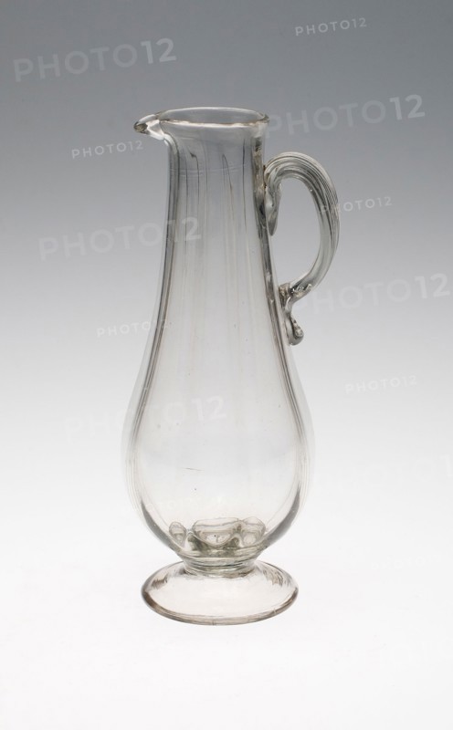 Two Tall Pitchers, Mid 18th century, France, Glass, H. 19.1 cm (7 1/2 in.)