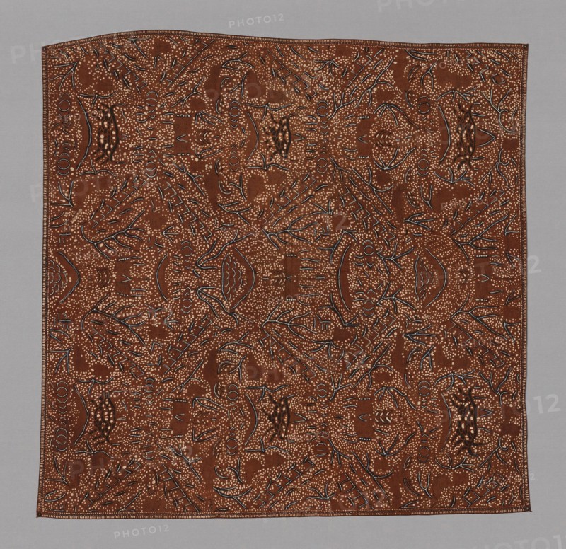Iket (Headcloth), 19th century, Indonesia, Java, Java, Cotton, batik dyed, 106.9 x 106.5 cm (42 1/8 x 41 7/8 in.)