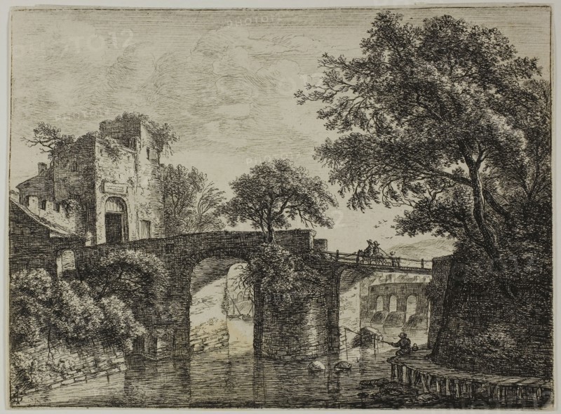 The Ruined Town, n.d., Anthoni Waterlo, Dutch, 1609-1690, Holland, Etching on paper, 153 x 127 mm (image), 156 x 128 mm (sheet)