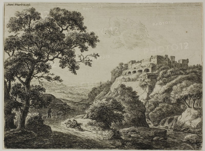Travellers on the Highway, n.d., Anthoni Waterlo, Dutch, 1609-1690, Holland, Etching on paper, 151 x 125 mm (image), 153 x 127 mm (sheet)