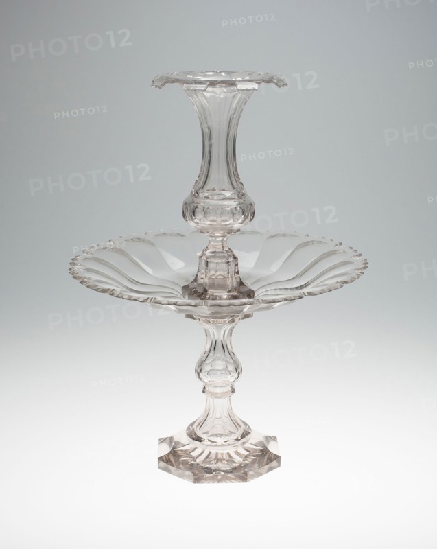 Three-Part Garniture, c. 1850, England, Bristol, Bristol, Glass, 44.5 × 36.2 cm (17 1/2 × 14 1/4 in.)