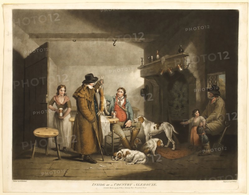Inside of a Country Alehouse, published March 1, 1797, William Ward (English, 1766-1826), after George Morland (English, 1763-1804), England, Hand-colored mezzotint on cream wove paper, 457 × 604 mm (image), 484 × 610 mm (plate), 511 × 654 mm (sheet)