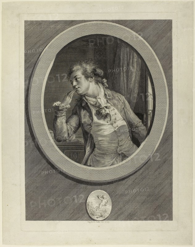 Depend on my Promises, 1789, Augustin de Saint-Aubin, French, 1736–1807, France, Etching and engraving on ivory laid paper, 337 × 247 mm (image), 367 × 264 mm (plate), 406 × 319 mm (sheet)