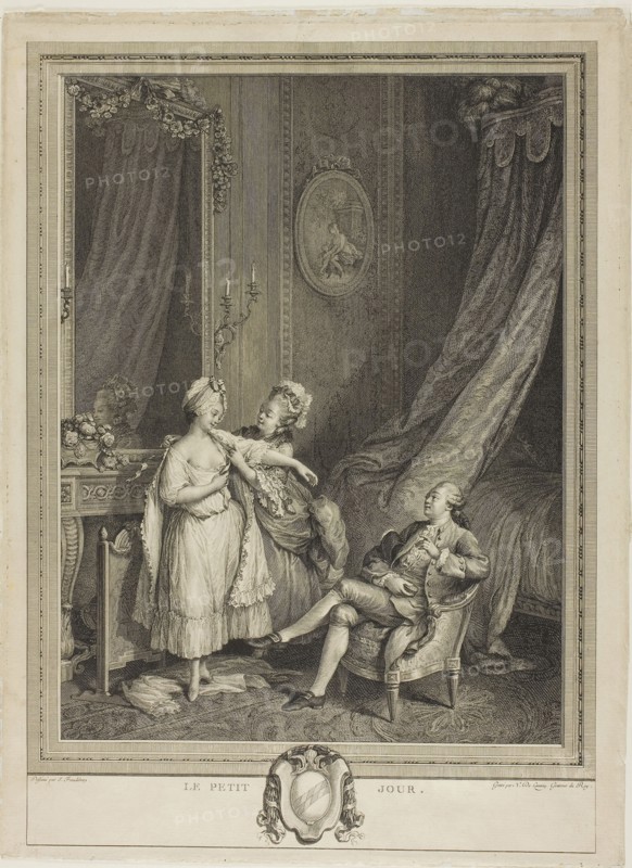 Le Petit Jour, c. 1770, Nicolas Delaunay (French, 1739-1792), after S. Freudeberg (Swiss, 1745-1801), France, Etching on paper, 289 × 217 mm (image), 372 × 272 mm (sheet)