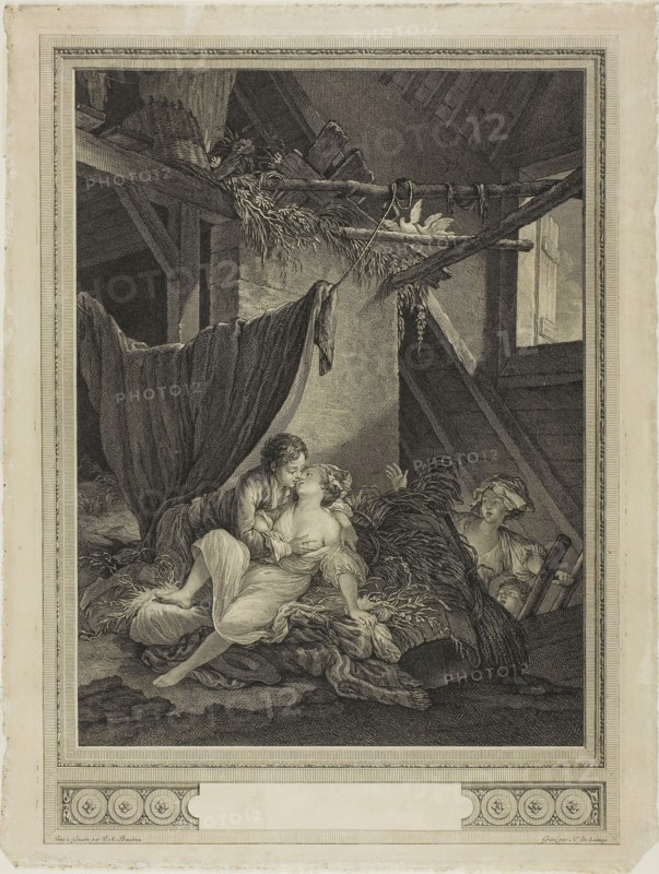 Les Soins Tardifs, c. 1770, Nicolas Delaunay (French, 1739-1792), after Pierre-Antoine Baudouin (French, 1723-1769), France, Etching on paper, 292 × 218 mm (image), 374 × 282 mm (sheet)