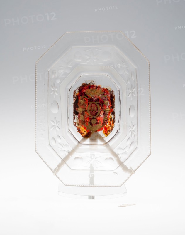 Dish, Early 18th century, Bohemia, Czech Republic, Bohemia, Glass, 2.7 × 22 × 16.4 cm (1 11/16 × 8 5/8 × 6 7/16 in.)