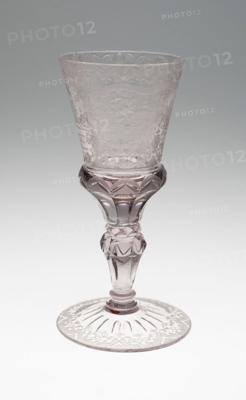 Goblet, 1747, Germany, Schleswig, Schleswig, Glass, 21.6 x 9.5 cm (8 1/2 x 3 3/4 in.)