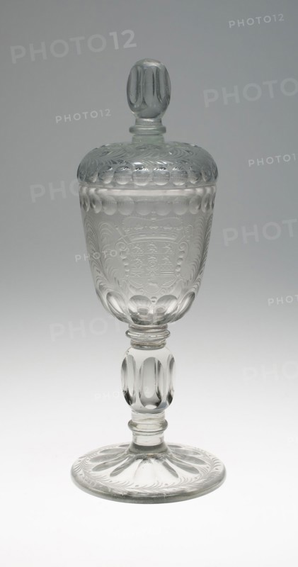 Goblet with Cover, 17th century, Germany, Potsdam, Potsdam, Glass, H. 35.6 cm (14 in.)
