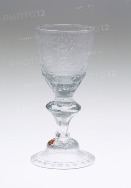 Goblet, c. 1730, Germany, Thuringia, Thuringia, Glass, 17.3 x 7.6 cm (6 13/16 x 3 in.)