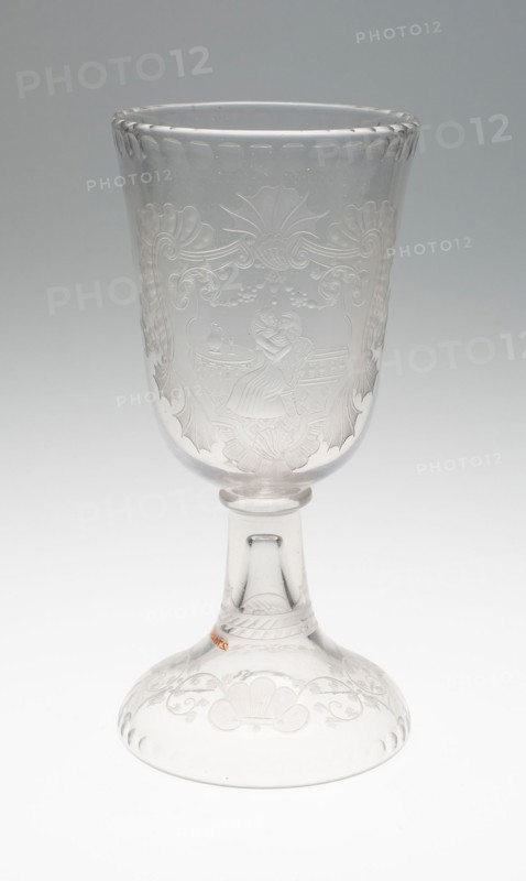 Goblet, c. 1750, Bohemia, Czech Republic, Bohemia, Glass, 24.3 × 11.9 cm (9 9/16 × 4 11/16 in.)