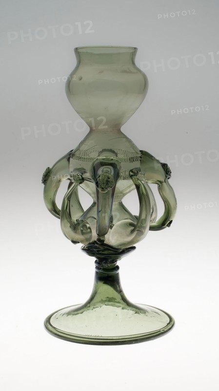 Puzzle Mug, 16th century, Germany, possibly Rheinland, Germany, Glass, 22.9 x 12.7 cm (9 x 5 in.)