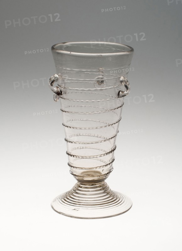 Passglass with Loops and Glass Rings, 1600/1700, Germany, Glass, 17.9 x 7.6 cm (7 1/16 x 3 in.)