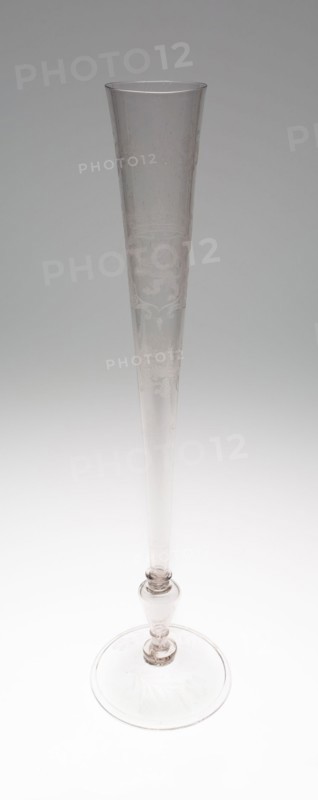 Flute Glass, c. 1660/80, Netherlands or Belgium, Netherlands, Glass, H. 44.5 cm (17 1/2 in.)