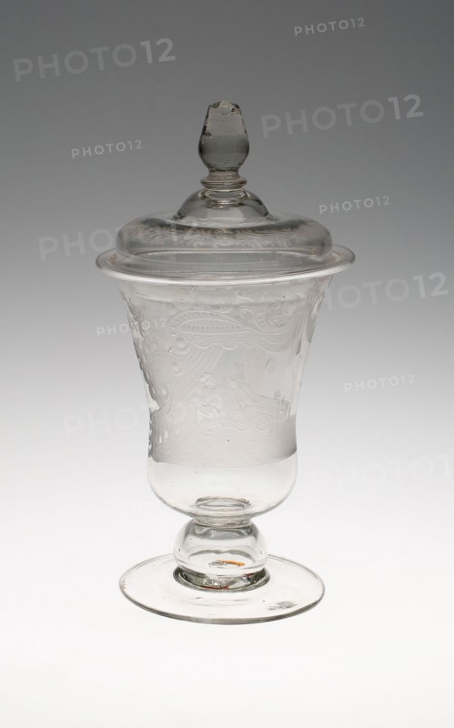 Birth Glass, c. 1750, Netherlands, Netherlands, Glass, 24.5 x 11.1 cm (9 5/8 x 4 3/8 in.)