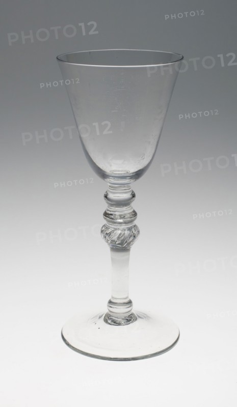 Wine Glass, c. 1750/70, England or Netherlands, England, Glass, 23 × 9.5 cm (9 1/16 × 3 3/4 in.)