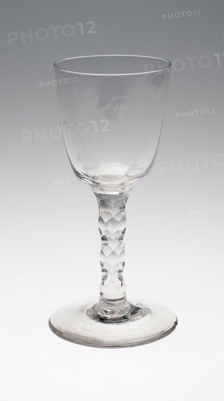 Wine Glass, c. 1795, England or Netherlands, Engraved: Northern Netherlands, England, Glass, cut and stipple engraved, 18.4 × 7.9 cm (7 1/4 × 3 1/8 in.)