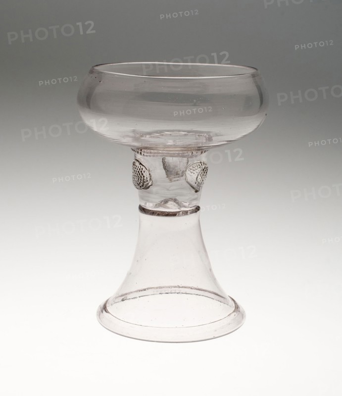 Prunted Beaker (Roemer), 1700/25, Northern Germany, Northern Germany, Glass, 17.8 x 11.1 cm (7 x. 4 3/8 in.)