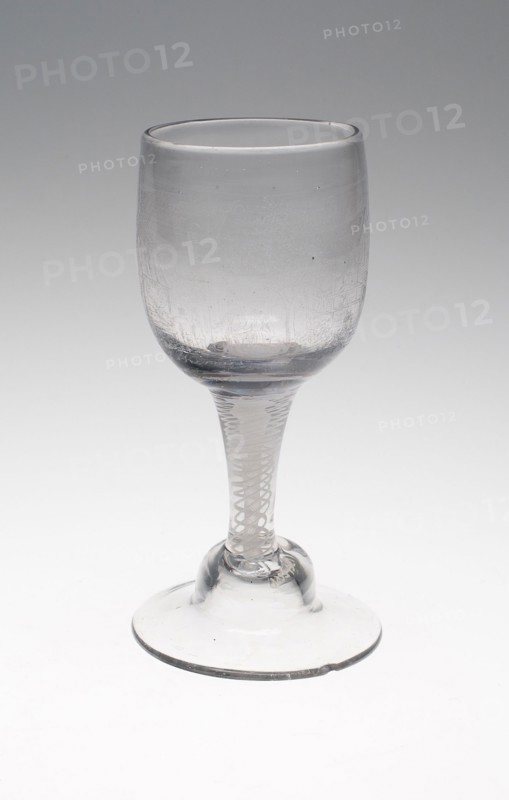 Goblet, 18th century, Netherlands, Netherlands, Glass, diamond engraved, 17.2 x 6.4 cm (6 3/4 x 2 1/2 in.)