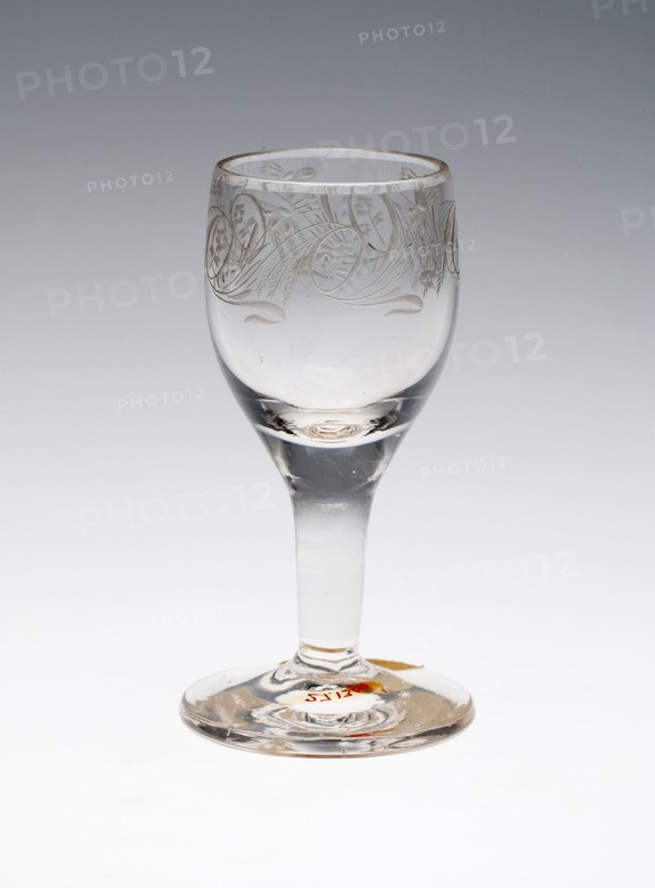 Wine Glass, c. 1780, England, Glass, H. 11.4 cm (4 1/2 in.)