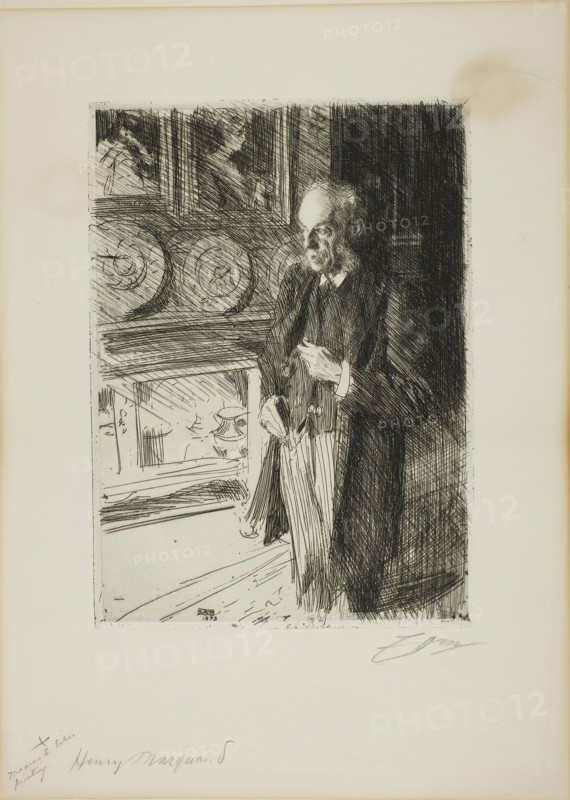 Henry Marquand, 1893, Anders Zorn, Swedish, 1860-1920, Sweden, Etching on ivory laid paper, 274 x 198 mm (image/plate), 412 x 297 mm (sheet)