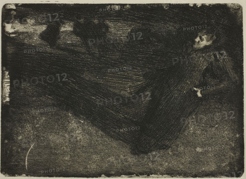 On the Ice, 1898, Anders Zorn, Swedish, 1860-1920, Sweden, Etching on ivory laid paper, 128 x 178 mm (image/plate), 298 x 401 mm (sheet)