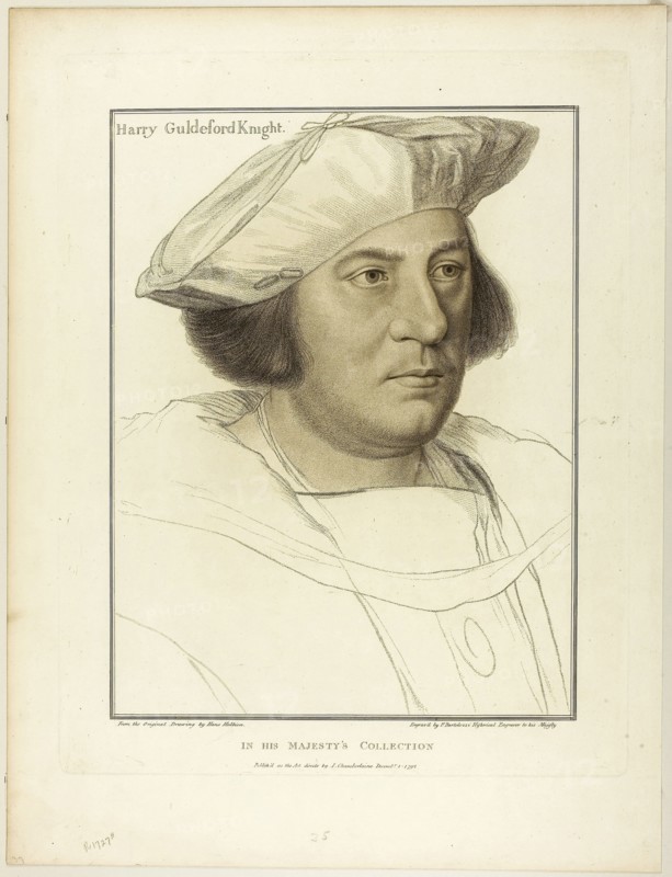Sir Henry Guildeford, December 1, 1792, Francesco Bartolozzi (Italian, 1727-1815), after Hans Holbein the younger (German, 1497-1543), Italy, Stipple engraving on cream wove paper, 383 x 293 mm (image), 453 x 358 mm (plate), 540 x 412 mm (sheet)