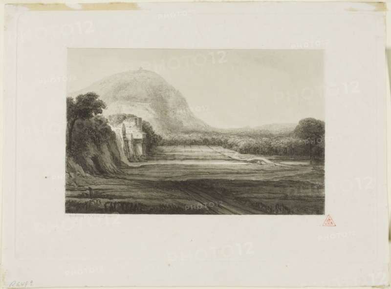 The Mill, 1848, Charles François Daubigny (French, 1817-1878), after Jan Symonsz Pynas (Dutch, 1583/84-1631), France, Etching and aquatint on white wove paper, 121 × 190 mm (image), 181 × 265 mm (plate), 208 × 265 mm (sheet)