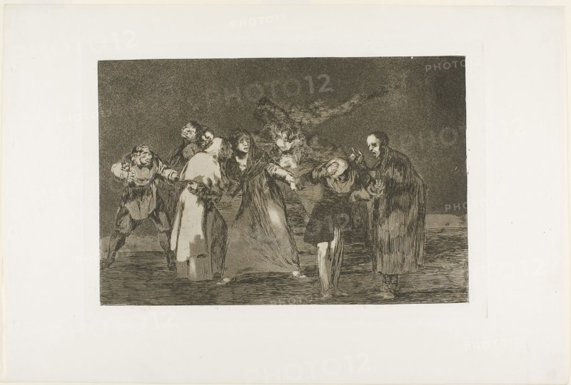 Wounds Heal Quicker than Hasty Words, plate 16 from Los Proverbios, 1815/24, Francisco José de Goya y Lucientes, Spanish, 1746-1828, Spain, Etching and burnished aquatint on ivory wove paper, 216 x 322 mm (image), 244 x 353 mm (plate), 332 x 495 mm (sheet)