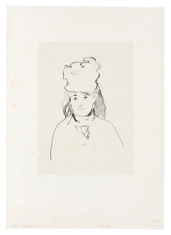 Berthe Morisot in Silhouette, 1872–74